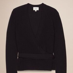 Aritzia Wilfred Wool Ballerina Style Wrap Sweater